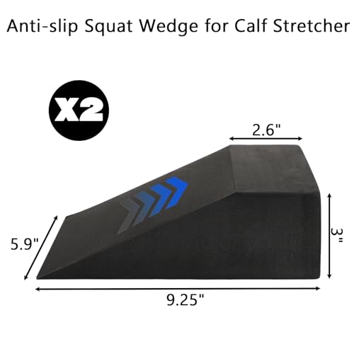Yesland 2-Pack Yoga Squat Wedge Blocks | Lightweight Slant Boards for Heel Elevated Squats