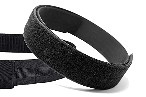 KRYDEX Quick Release Rigger MOLLE Belt 1.75 Inch Tactical Heavy Duty Belt - Medium, Black