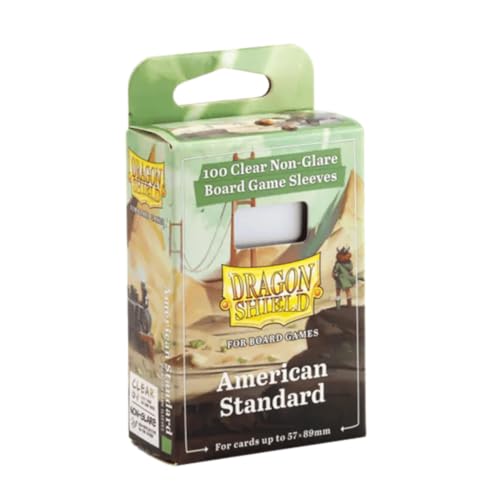 Board Game Sleeves - Non-Glare, Durable Protection, American Standard - 1 Pack