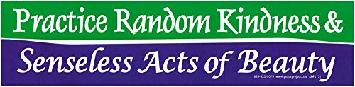 Practice Random Kindness and Senseless Acts of Beauty Bumper Sticker