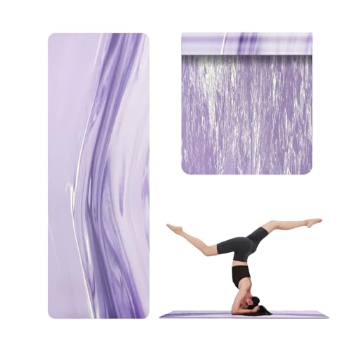 Extra Thick Non-Slip Yoga Mat - 5mm Eco-Friendly Purple