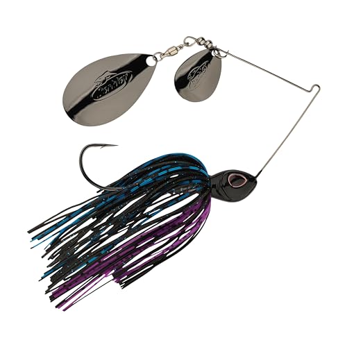 Berkley Power Blade Standard Spinnerbait, 3/4 oz, Black Nickel - Colorado Indiana