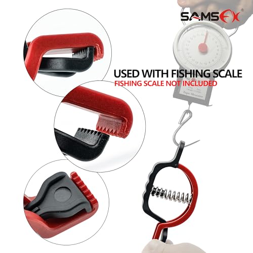 5.3-Inch Fish Lip Gripper with Non-Puncture Clamp and Scale