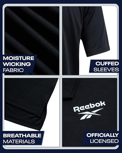 Boys Short Sleeve Golf Polo Shirt - Black, Size 8