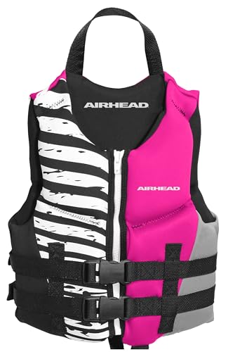 Kwik-Dry NeoLite Flex Life Jacket for Kids - USCG Approved, Child (33-55 Lbs) - Hot Pink
