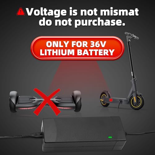 42V 2A Electric Scooter Charger for 36V Lithium Batteries
