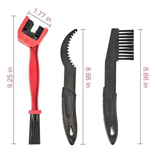 5-Piece Bicycle Chain Cleaning Tool Set - Easy Maintenance Brushes