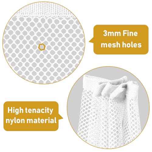 20ft Indoor Outdoor Baby Safety Stair Railing Net Baby Proofing Stair Balcony Banister Rail Guard Child Safety Stair Protection Safe Rail, White(10ft x 2Pack)