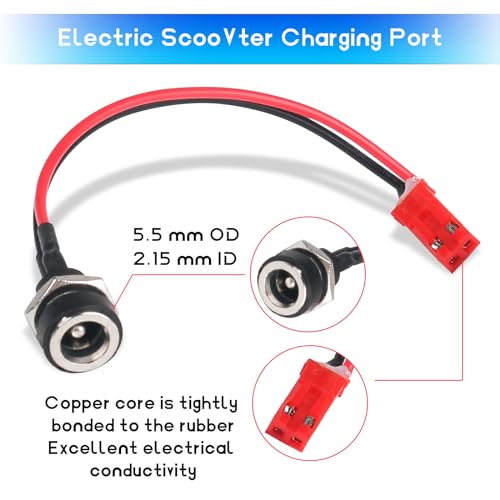 Electric Scooter Charger Port for GOTRAX GXL V2 XR Ultra