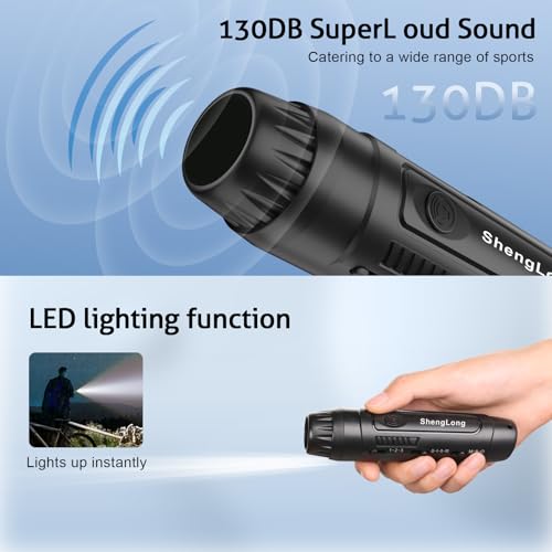 Electronic Whistle with 3 Tones & 3 Volume Settings - Black