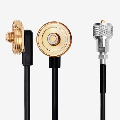 Midland MXTA24 6m Low-Profile NMO Antenna Cable with UHF Adapter