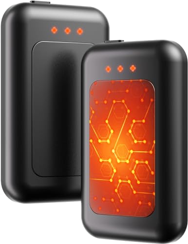 Rechargeable Electric Hand Warmer - Portable for Camping & Golf - Black 1 Pack