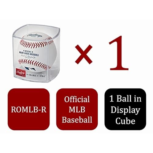 Rawlings Official MLB Baseball with Display Case – ROMLB-R