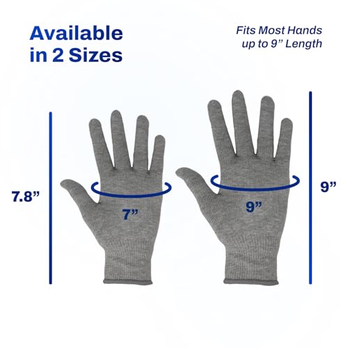 DefenderShield EMF Radiation Protection Gloves ? Computer & Cell Phone Gloves Touchscreen-Friendly ? Comfortable EMF Protection for Cell Phone Use ? Small Size, Anti-Odor & Anti-Static Material