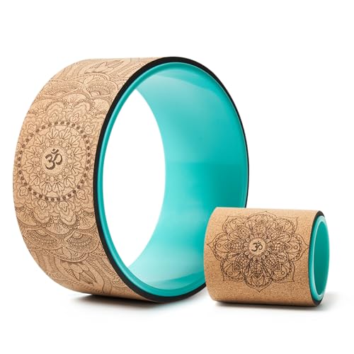 Cork Roller Yoga Wheel Set - Pain Relief & Deep Tissue Massage