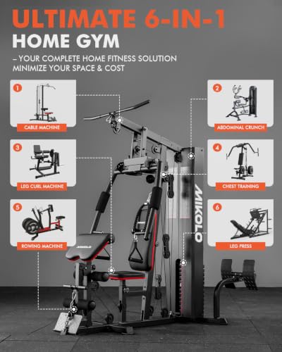 Home Gym Workout Station with 150LBS Weight Stack - ProStation