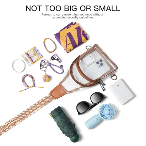 Clear Stadium Bag Crossbody Purse for Concerts & Sports