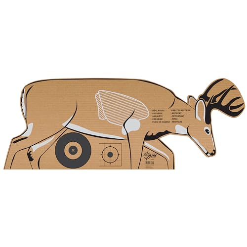 EZ Aim Cardboard Deer Shooting Target for Archery & Rifle Practice