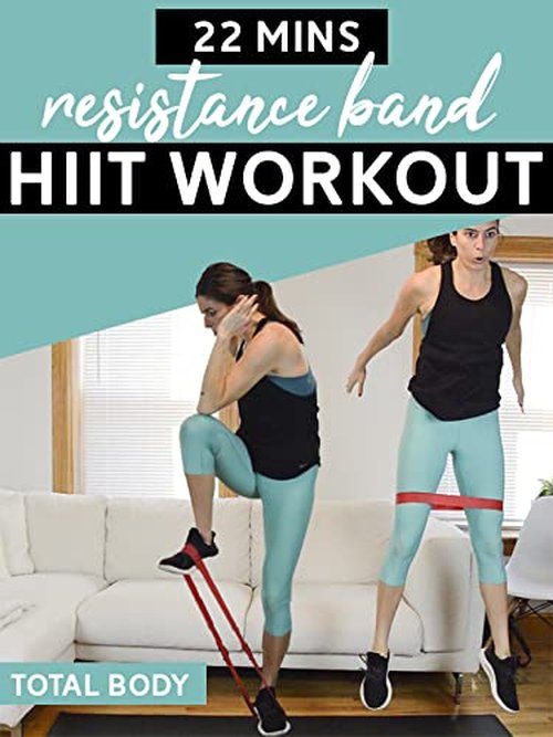 FLEXFITNESS Resistance Bands Exercise Workout Bands Set of 5 for Women and Men- Yoga Bands, Mobility Workouts, Gyms, Warm-Up, Recovery, Red/Blue/Green/Yellow/Black, 5 resistance levels