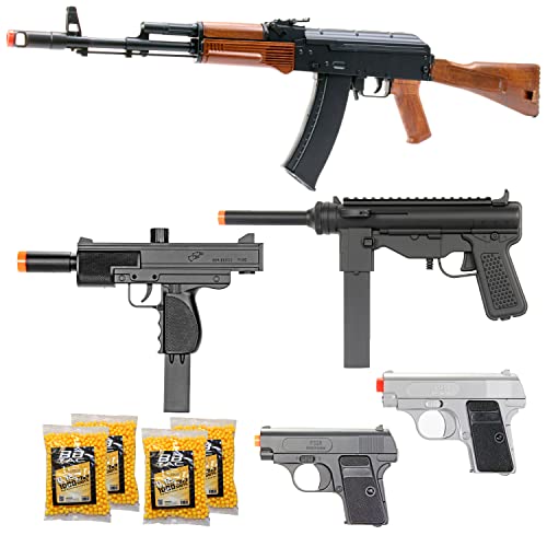 Full Auto Airsoft Gun Package - Russian Style AEG with 5 Guns