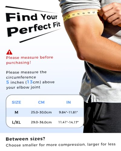 SoloEver Copper Compression Arm Sleeves Full Length Black L/XL Long for Forearm Bicep Triceps