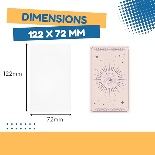 Premium Clear Tarot Card Sleeves – 72x122 mm Protective Sleeves