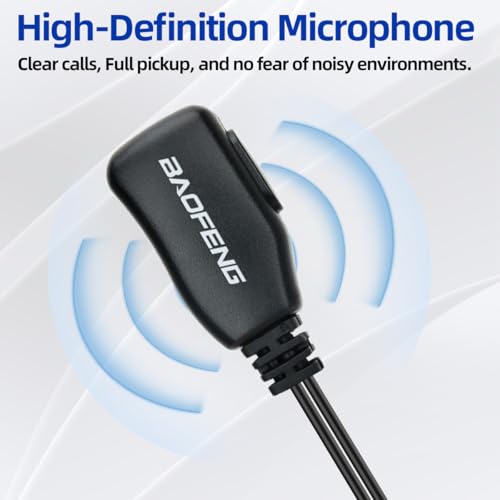 BAOFENG Walkie Talkies Earpiece with Mic 2 Pin Radio Headset Acoustic