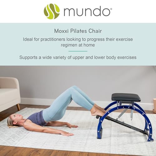 Moxxi Pilates Chair with Resistance Bands - Compact Home Gym Equipment