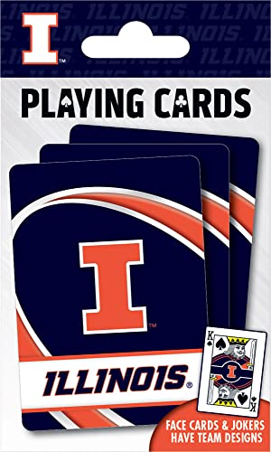 NCAA Illinois Fighting Illini Playing Cards - Poker Size Deck