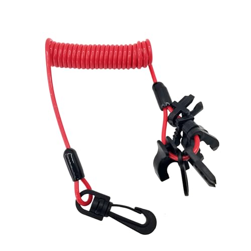 ISURE MARINE Universal Boat Kill Switch Key Lanyard Set for Mercury, Yamaha, Honda, Suzuki