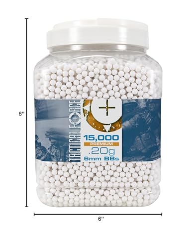 Premium 6mm Airsoft BBs - 15,000 Count Tactical Ammo