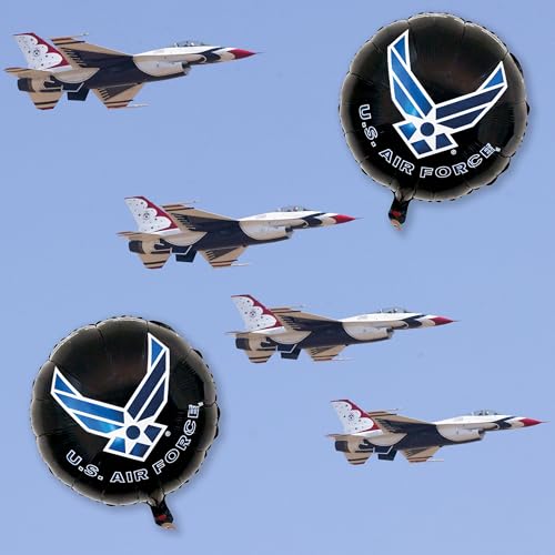 Havercamp US Air Force Dinner Plates 24-Pack - 9 Inch Military Party Tableware