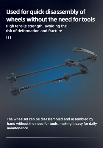 Quick Release Bike Skewer Set 145/180mm - 18cm Tool-Free for MTB/Road Bikes