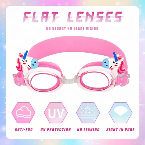 Kids Toddler Swim Goggles - Shark & Unicorn Variants