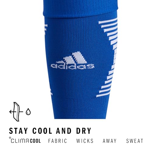 Soccer Over-the-Calf Socks - Large Royal Blue/White