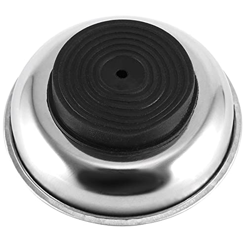 FUNSUEI 10 Packs 3 Inches Magnetic Tray, Stainless Steel Magnetic Bowl, Round Magnetic Parts Tray for Pins, Screws, Bolts, Nuts, Small Parts