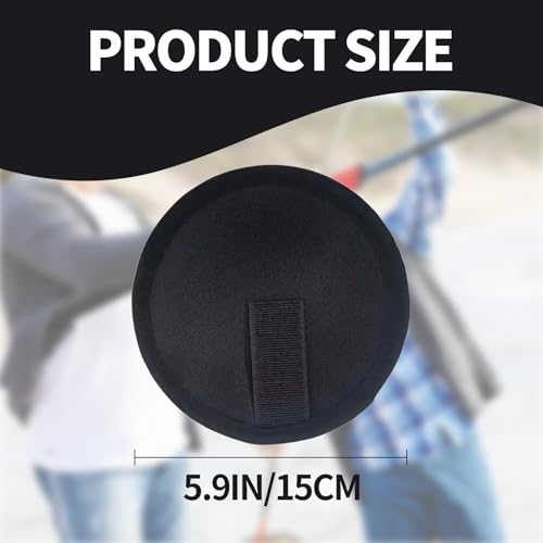 Creztail 6pcs Fishing Hook Covers 5.9in Roll-Up Lure Wraps, Black