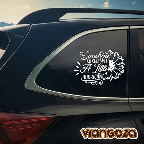 Funny Sunflower Car Decal - Sunshine Mixed 8 Inch Sticker