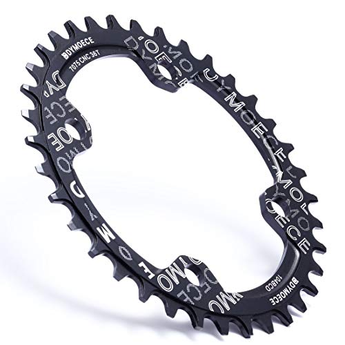 104BCD Round Bike Chainring 36T - Black, 9/10/11 Speed MTB