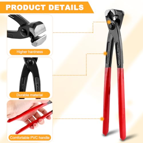 9 Inch Ear Clamp Pliers ? Chrome Vanadium Steel for Easy Hose/Pipe Install & Remove, Cuts Tool Clutter ? Ideal for Tight-Space Repairs, Car Fuel Lines & DIY Projects