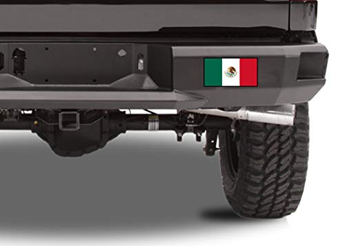 Mexico Flag Vinyl Decal - 3x5 Inch Weatherproof Car Bumper Sticker