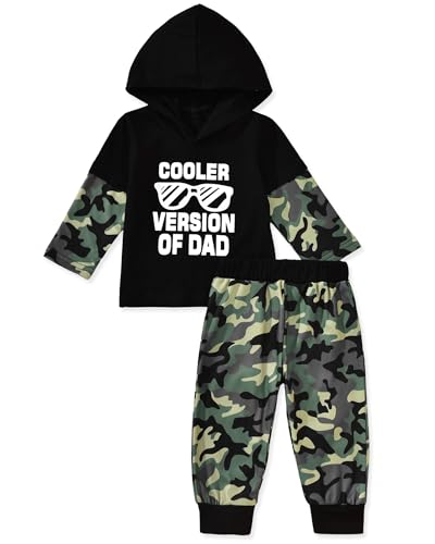 Toddler Boys Camouflage Hoodie Sweatshirt & Pants Outfit - 3-4T
