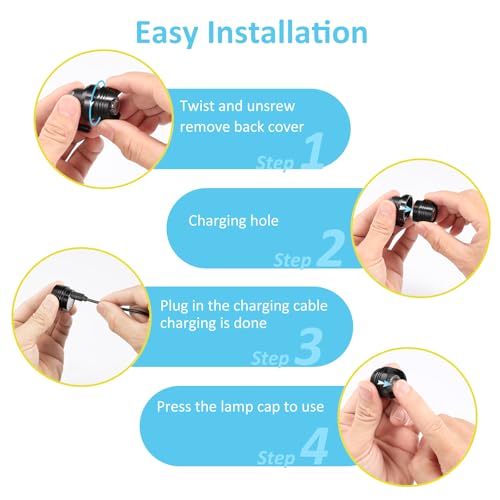Rechargeable Shoe Lights - Waterproof Flashlight with 3 Modes
