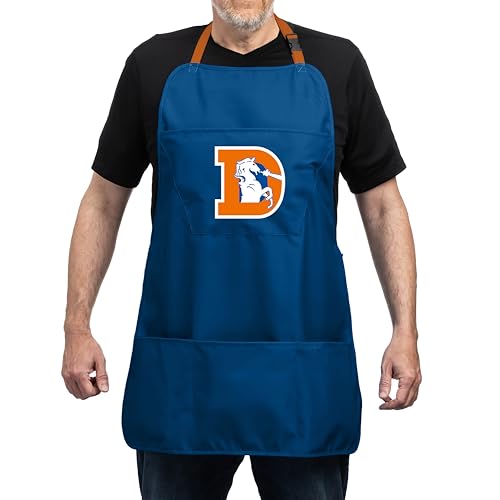NFL Denver Broncos Vintage Cooking Apron with Pockets