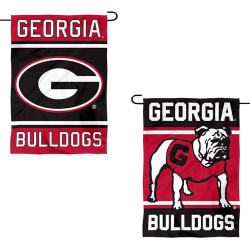 Georgia Bulldogs Double Logo Garden Flag - 13x18 inch