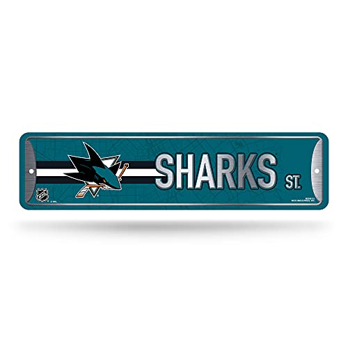 San Jose Sharks NHL Metal Street Sign - 4x15 Durable Aluminum