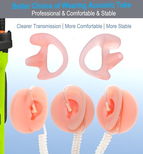 Soft Earmold for Acoustic Tube Earpiece - Pale Pink, Left Ear, Medium