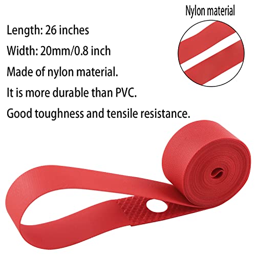 26" x 20mm Bike Rim Strips - Durable Elastic Nylon, 2PCS