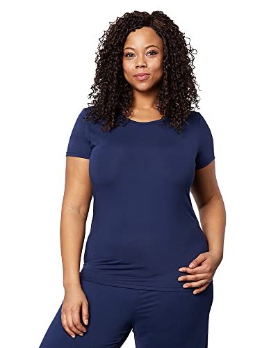 32 Degrees Women’s Cool Fitted T-Shirt Medium Inky Indigo | Lightweight Quick-Dry Active Tee
