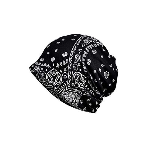 Baggy Slouchy Beanie Chemo Hat - One Size Black